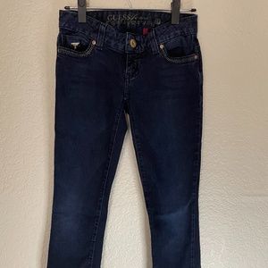 Blue Dark wash Guess Jeans